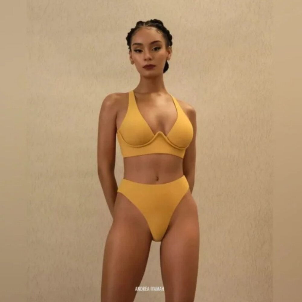 Andrea Iyamah Kasa Bikini Sand Size Medium NWT